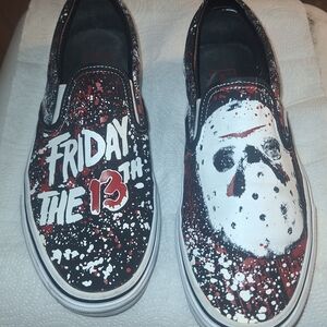 Vans Friday the 13th Black and White Sneakers
